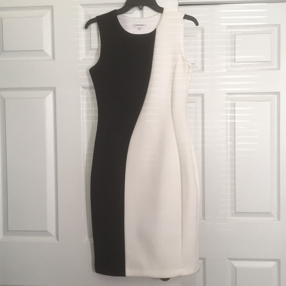 Black and white Calvin Klein dress